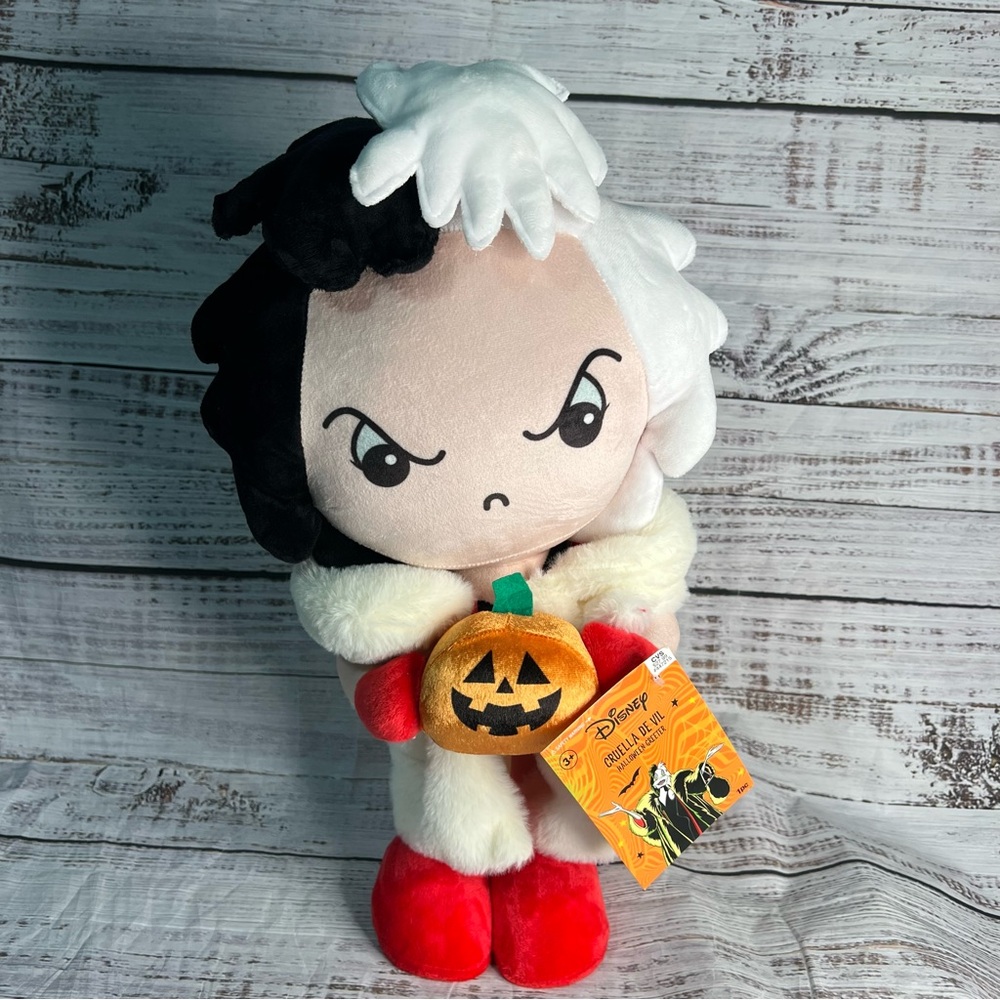 Disney 101 Dalmatians Cruella De Vil 18” Plush Halloween Door‎ Greeter Gemmy New